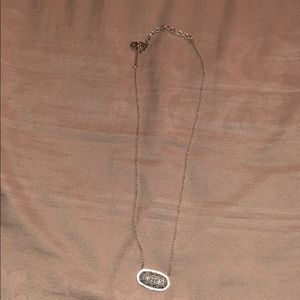 Kendra Scott Silver & Gold Logo Necklace